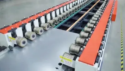 Máy Cán Tạo Hình Cánh Cửa Thép