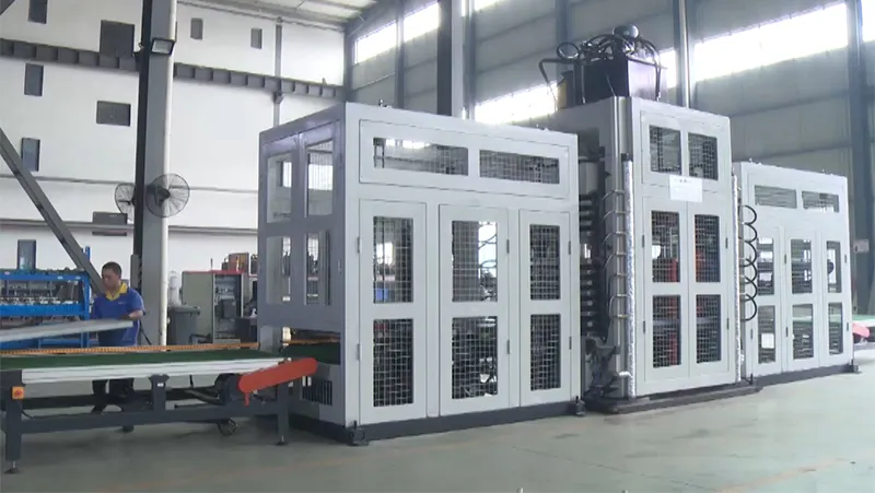 Máy ép nhiệt nóng cửa thép tự động (8–15 lớp)